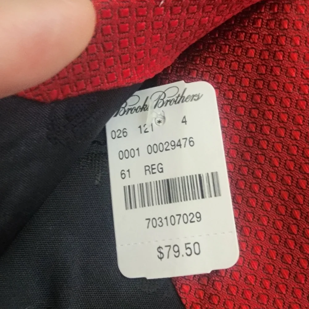 New Brooks Brothers Elegant‎ Red Tie 44